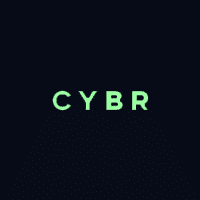 CYBR logo mork bakgrunn