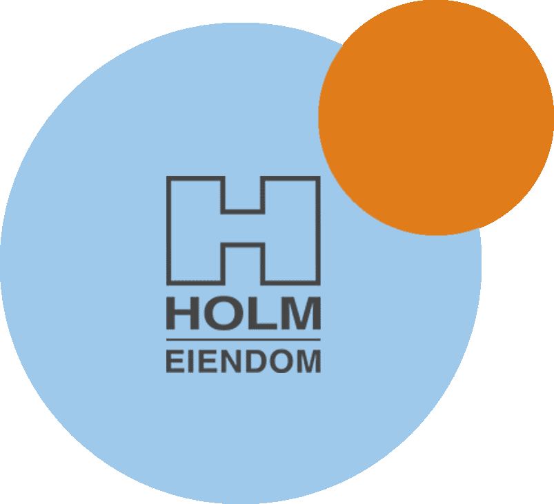 circle platter HOLMeiendom logo